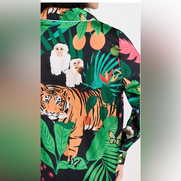 NWT Karen Mabon Tiger Pajama Set Sz XL - Picture 7 of 13